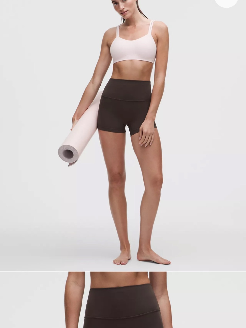 lululemon Align No Line™ High-Rise Short 4"  NWT Walnut Crunch